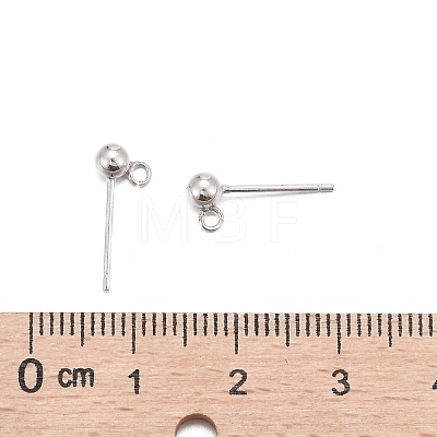 925 Sterling Silver Ear Stud Findings X-STER-K167-042C-S-1