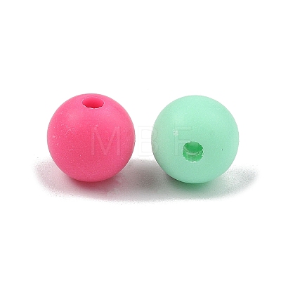 Opaque Frosted Acrylic Beads MACR-K361-27-1