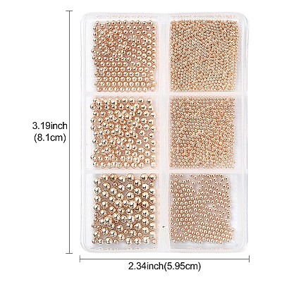 20G Stainless Steel Micro Beads MRMJ-YW0001-065B-RG-1