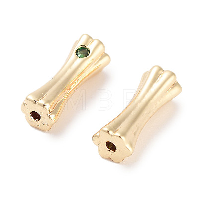 Brass Micro Pave Cubic Zirconia KK-C051-57G-01-1