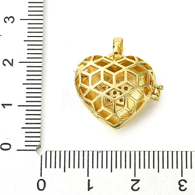 Rack Plating Brass Micro Pave Clear Cubic Zirconia Pendants KK-G501-15A-G-1