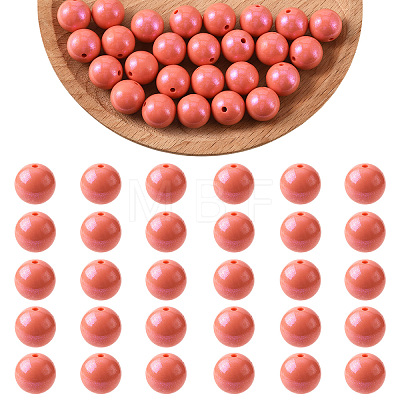 30Pcs Round Silicone Beads SIL-SZ0004-23G-1