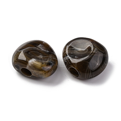 Two Tone Opaque Acrylic Beads MACR-Z002-01D-1