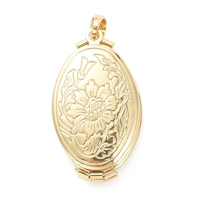 Brass Locket Pendants LS-KK-P199-10G-1