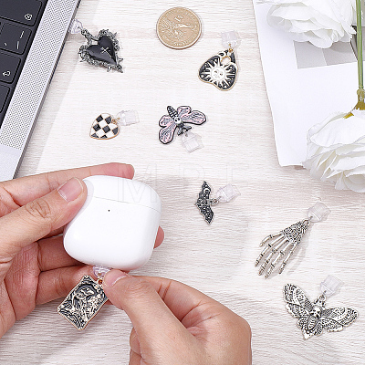 8Pcs 8 Styles PVC Mobile Dustproof Plugs HJEW-BM00042-1