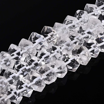 Natural Quartz Crystal Beads Strands G-D091-A25-1