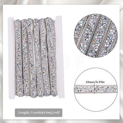 5 Yards Self Adhesive Resin Rhinestone Tape DIY-SP0002-49E-1