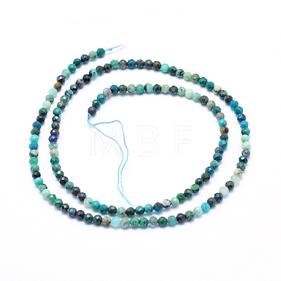 Natural Chrysocolla Beads Strands G-G823-13-3mm-1