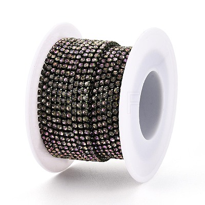 Iron Rhinestone Cup Chains CH-T006-05B-16-1