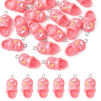 20Pcs Opaque Resin Pendants RESI-YW0005-49A-1