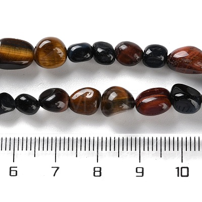 Natural Tiger Eye Beads Strands G-P497-01C-24-1