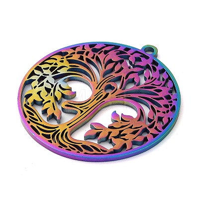 304 Stainless Steel Pendants X-STAS-R116-08RC-1