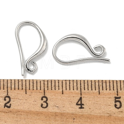 Brass Earring Hooks KK-L075-008P-1