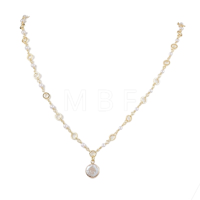 Natural Baroque Pearl Necklaces NJEW-JN04891-1