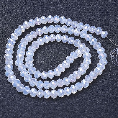 Electroplate Glass Beads Strands EGLA-A044-J8mm-B06-1