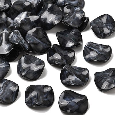 Opaque Acrylic Imitation Gemstone Beads OACR-G061-01B-1