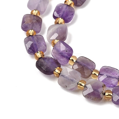 Natural Amethyst Beads Strands GG-CBA96AE-A03-6x6mm-1