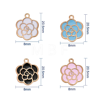 Alloy Enamel Pendants ENAM-CJ0001-52-1