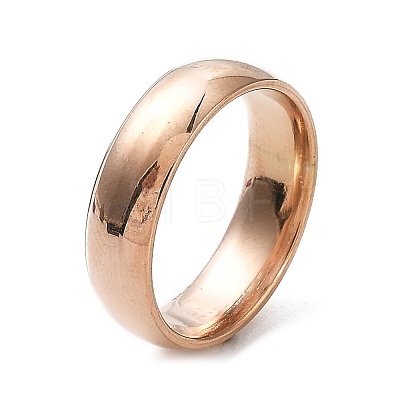 Ion Plating(IP) 304 Stainless Steel Flat Plain Band Rings STAS-I160-A-19mm-RG-1