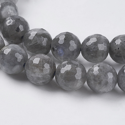 Natural Labradorite Beads Strands G-G213-4mm-03-1