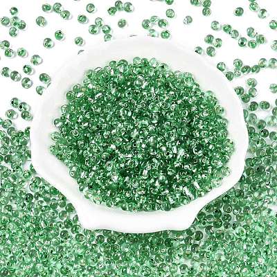 6/0 Baking Paint Transparent Glass Seed Beads SEED-N006-06K-1