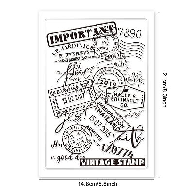 Custom PVC Plastic Clear Stamps DIY-WH0448-0217-1