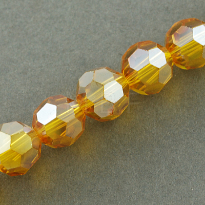 Electroplate Glass Beads Strands EGLA-R016-2mm-16-1