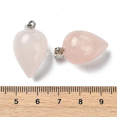 Natural Rose Quartz Pendants GG-K002-13U-1
