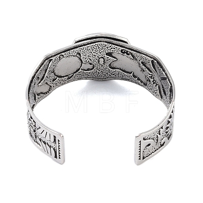 Constellation Alloy Open Cuff Bangles for Women Men BJEW-C064-01AS-07-1