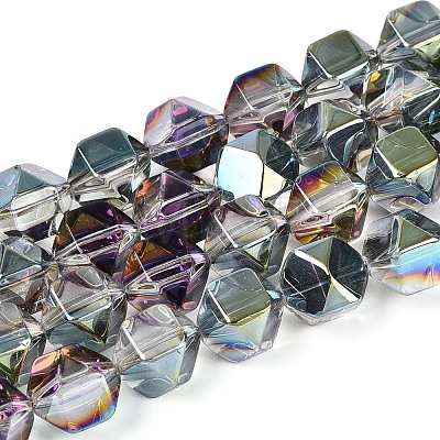 Electroplate Glass Beads Strands EGLA-T021-21H-1