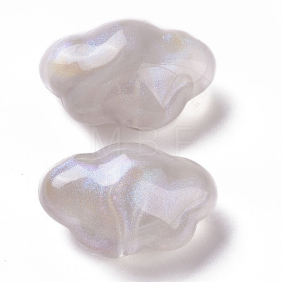 Opaque Acrylic Beads OACR-E014-17F-1