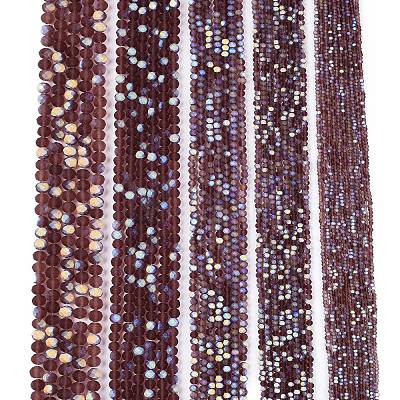 Transparent Glass Beads Strands EGLA-A044-T6mm-MB13-1