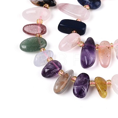Natural Mixed Gemstone Beads Strands G-Z091-A27-1