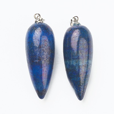 Natural Lapis Lazuli Pointed Pendants G-F705-01F-P-1