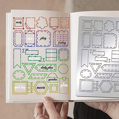Custom Stainless Steel Cutting Dies Stencils DIY-WH0289-048-1