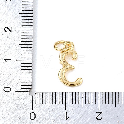 Brass Micro Pave Clear Cubic Zirconia Charms KK-P339-27G-03-1
