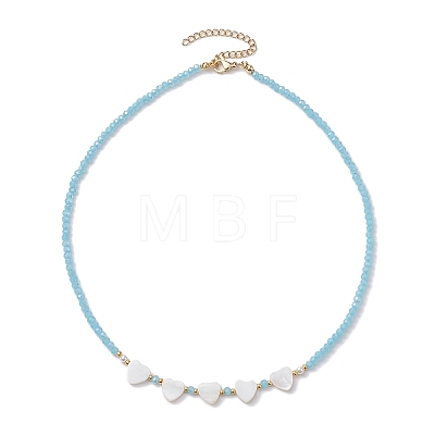 Glass Beads Necklaces NJEW-JN04723-1