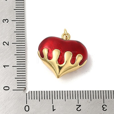 Rack Plating Brass Enamel Pendants KK-S366-05G-10-1