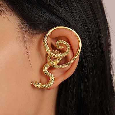 Alloy Snake Cuff Earrings PW-WG48DC1-02-1