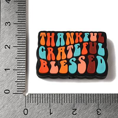 Thanksgiving Theme Silicone Beads SIL-S006-05C-1