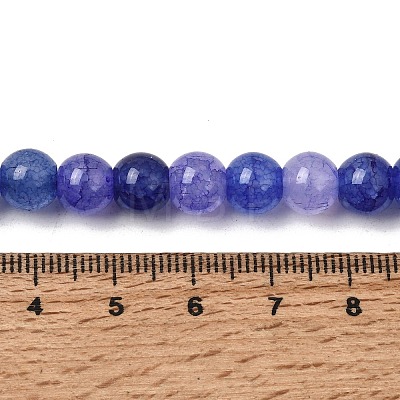 Crackle Glass Beads Strands GLAA-F098-05C-11-1