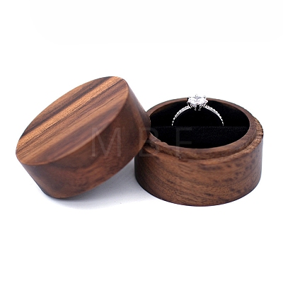Round Wood Ring Storage Boxes PW-WG32375-14-1