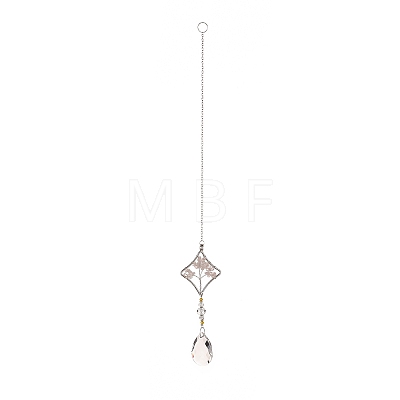 Teardrop Acrylic Beads Big Pendant Decorations LS-HJEW-D029-01P-D-1