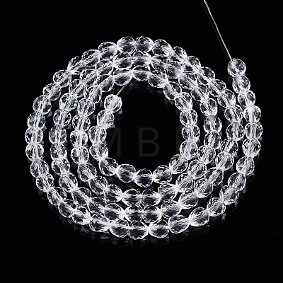 Transparent Glass Beads Strands GLAA-N045-002-C03-1