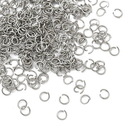 Non-Tarnish 304 Stainless Steel Open Jump Rings X-STAS-E066-01-3mm-1