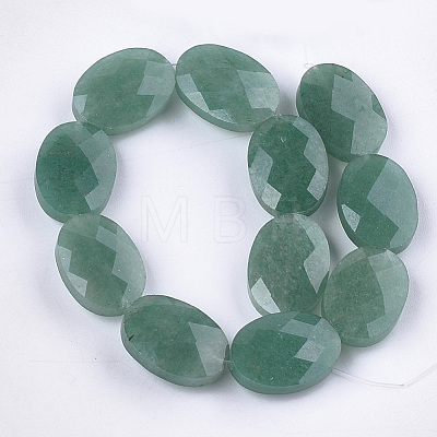 Natural Green Aventurine Beads Strands G-S354-12-1