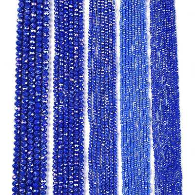 Electroplate Glass Beads Strands EGLA-A044-P8mm-B32-1