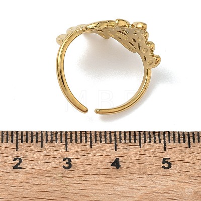 304 Stainless Steel Cuff Open Rings for Women RJEW-L341-02D-G-1