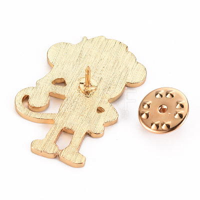 Alloy Enamel Brooches JEWB-S011-069-NR-1