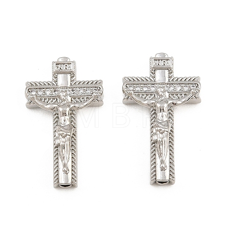 Easter Brass Micro Pave Clear Cubic Zirconia Pendants LS-CU-CBADC6C-10P-02-1